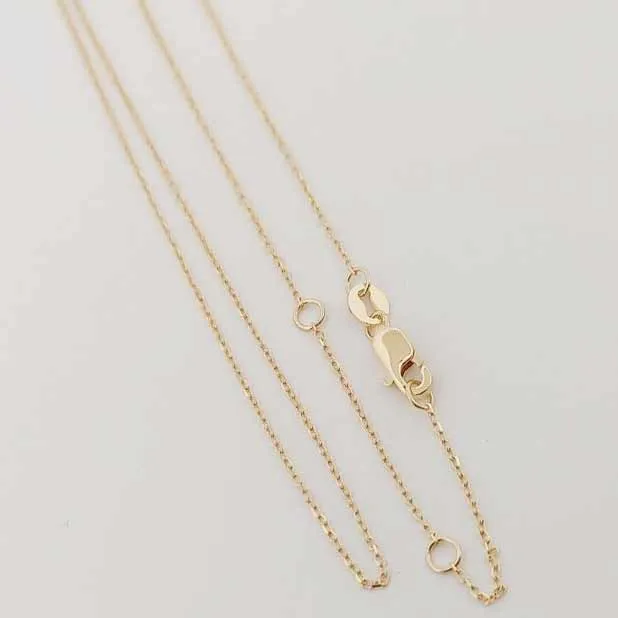 10K Sparkling Adjustable Gold Chain-Yellow, White, Rose