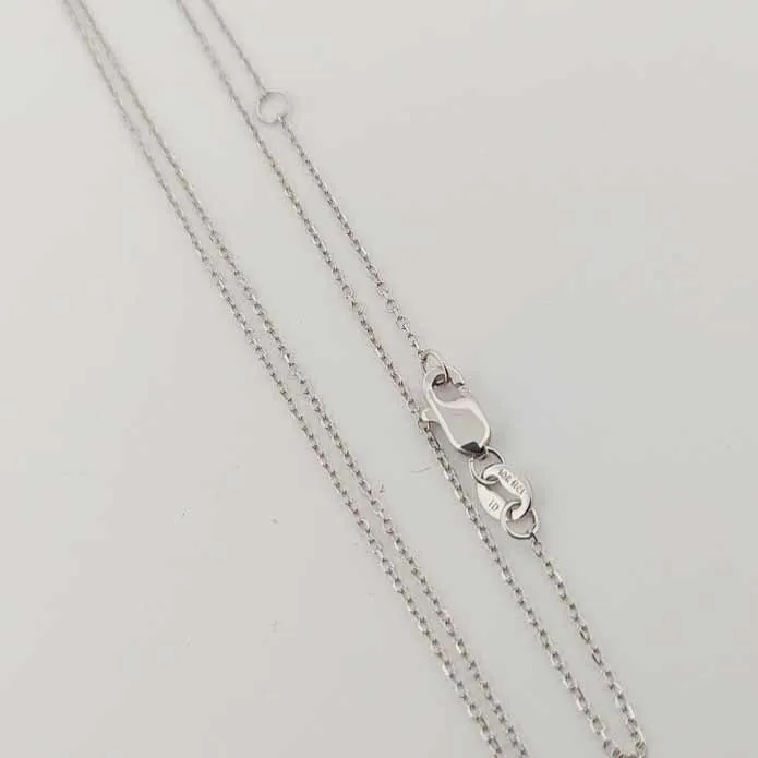10K Sparkling Adjustable Gold Chain-Yellow, White, Rose