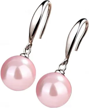 10mm Ocean Pearl Dangle Earrings Natural Shell Beads Drop Earrings Fashion Jewelry for Women