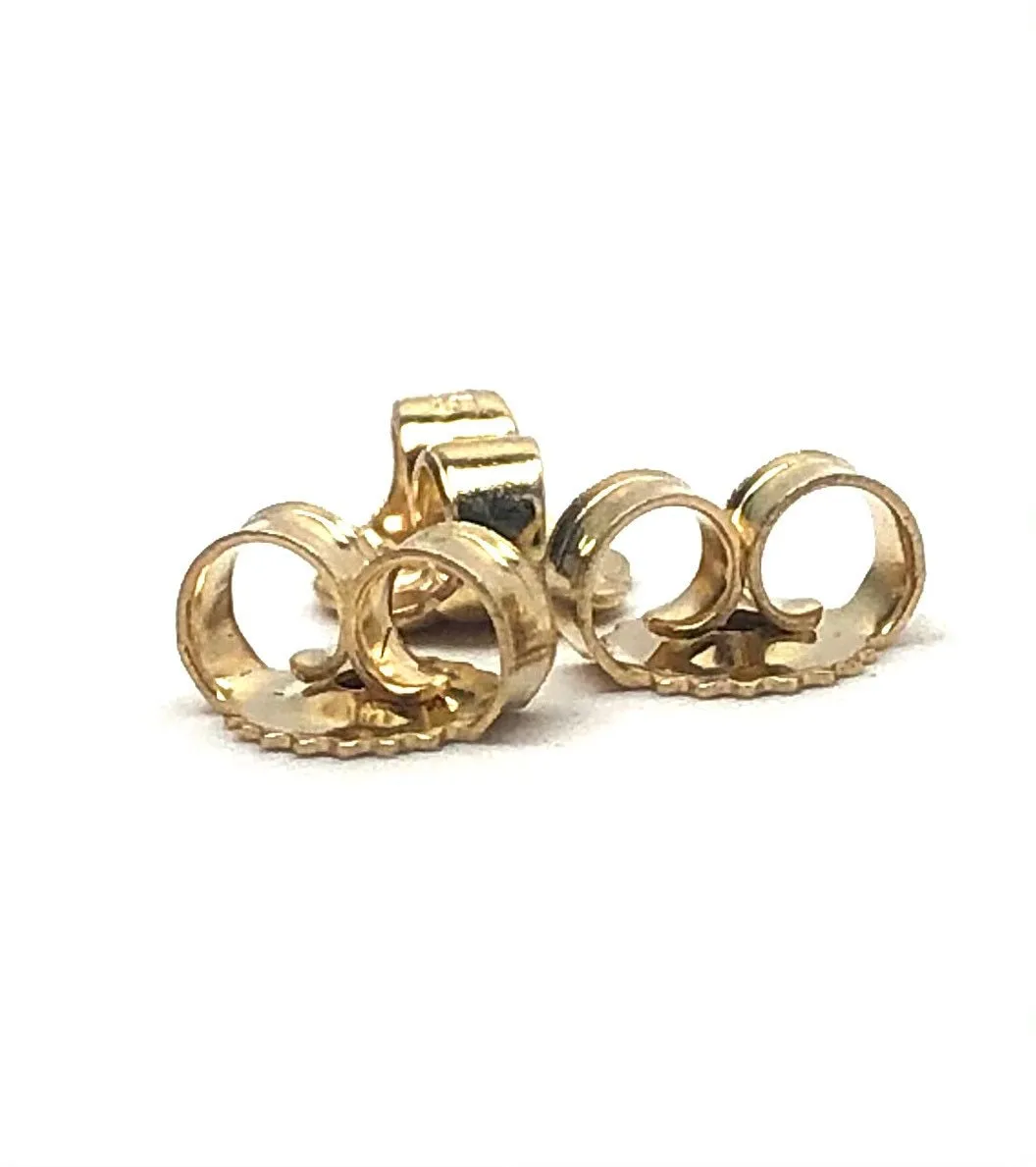 14K solid yellow gold earring backing, SKU# 11-27-1810
