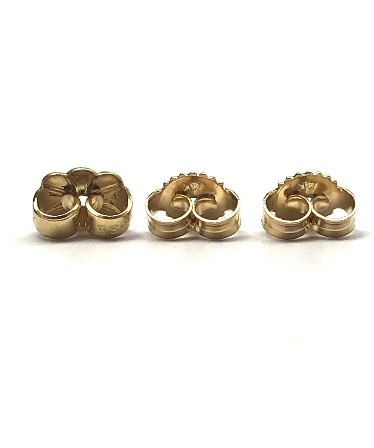 14K solid yellow gold earring backing, SKU# 11-27-1810