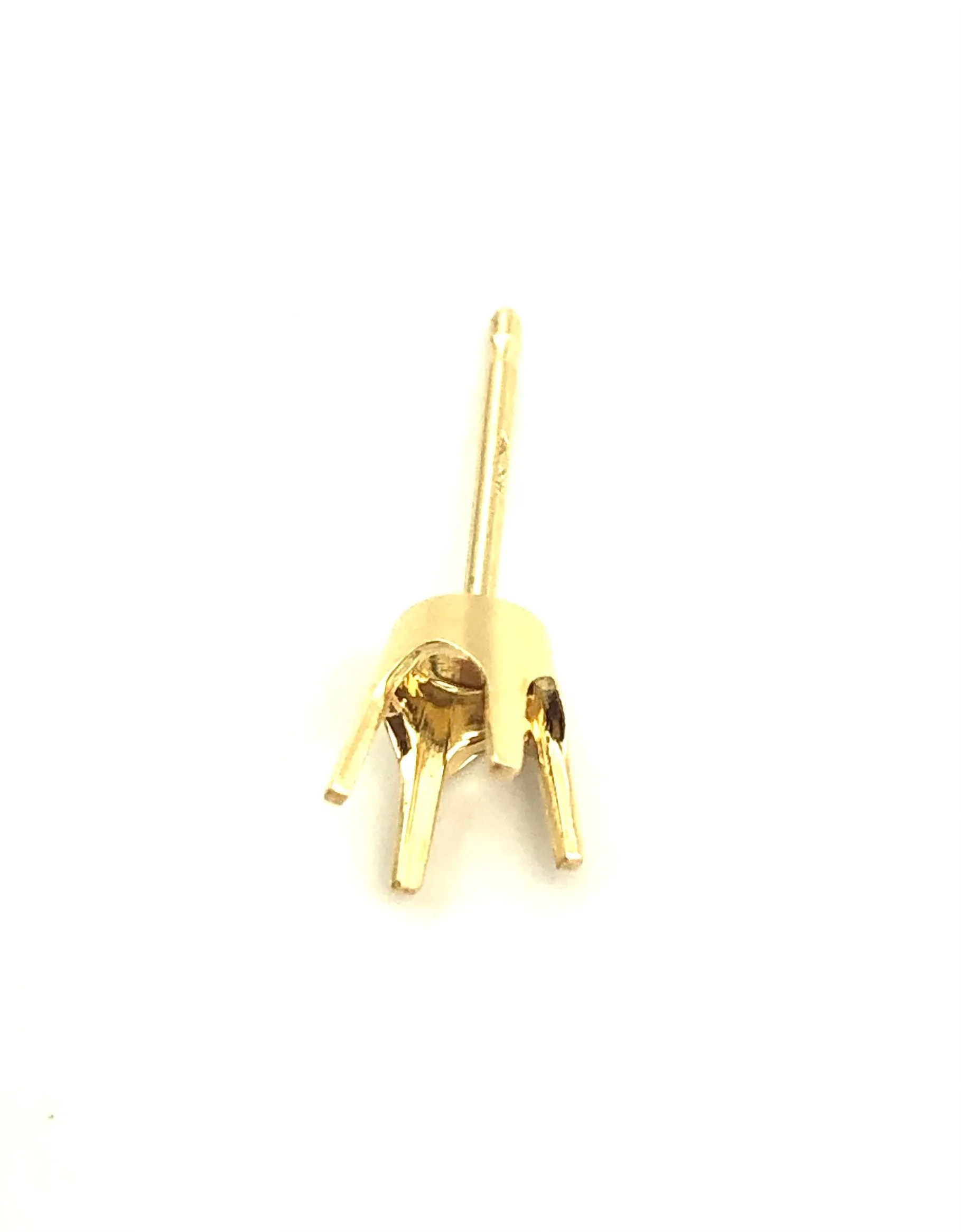 14K Yellow Gold Light Weight 4 Prongs .50CT Sku#4400-50