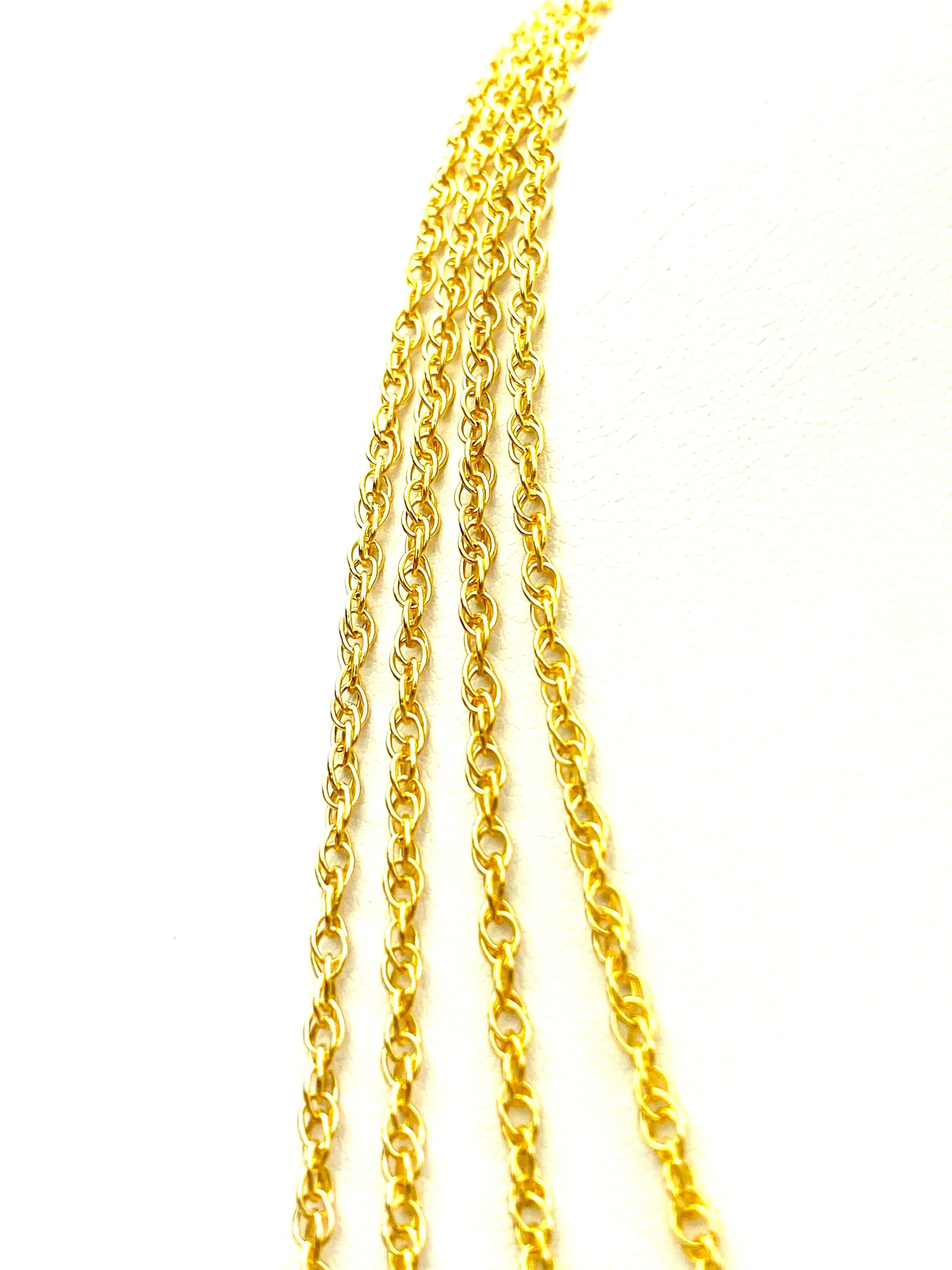 14KGF Double Rope Chain 18” 20” 22” 24”