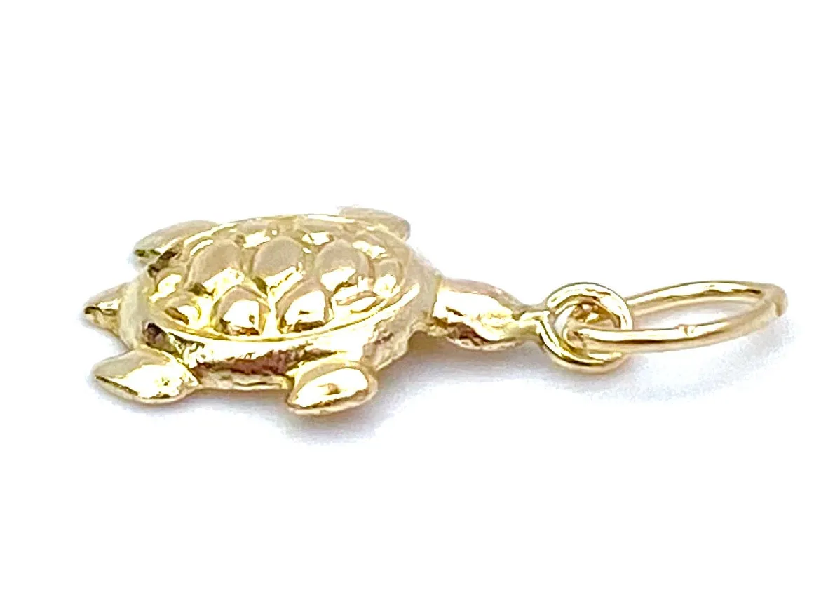 14KGF Turtle Charm , Sku#2250-C