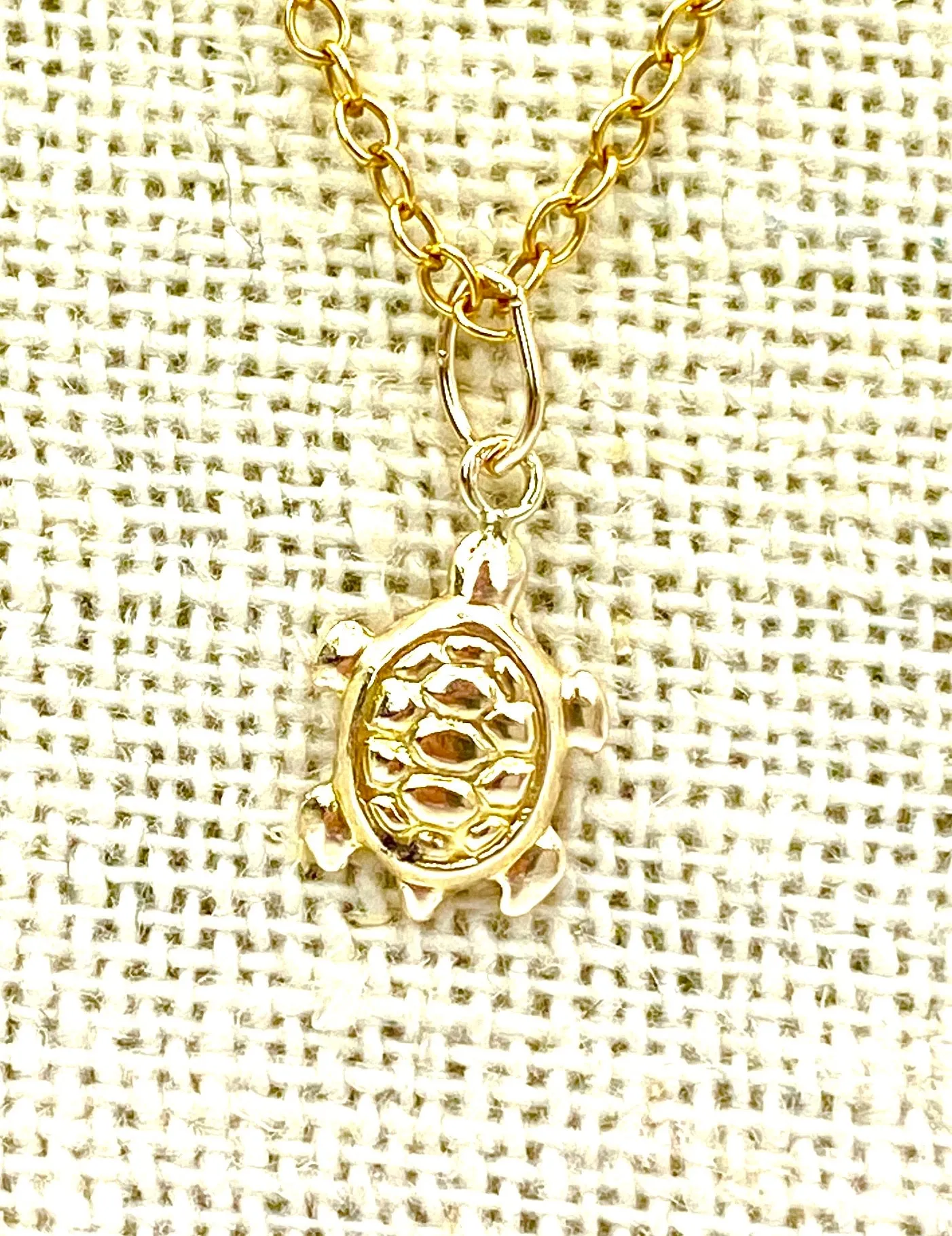 14KGF Turtle Charm , Sku#2250-C