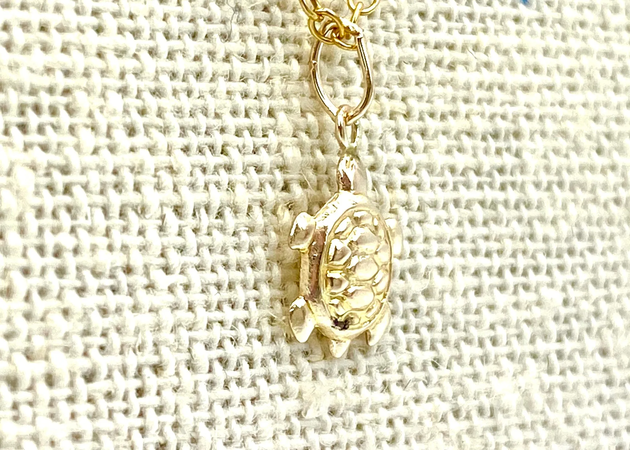 14KGF Turtle Charm , Sku#2250-C