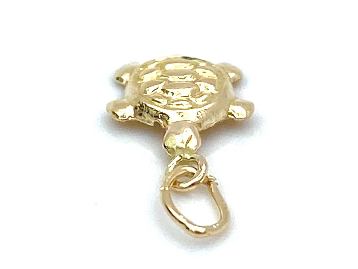 14KGF Turtle Charm , Sku#2250-C
