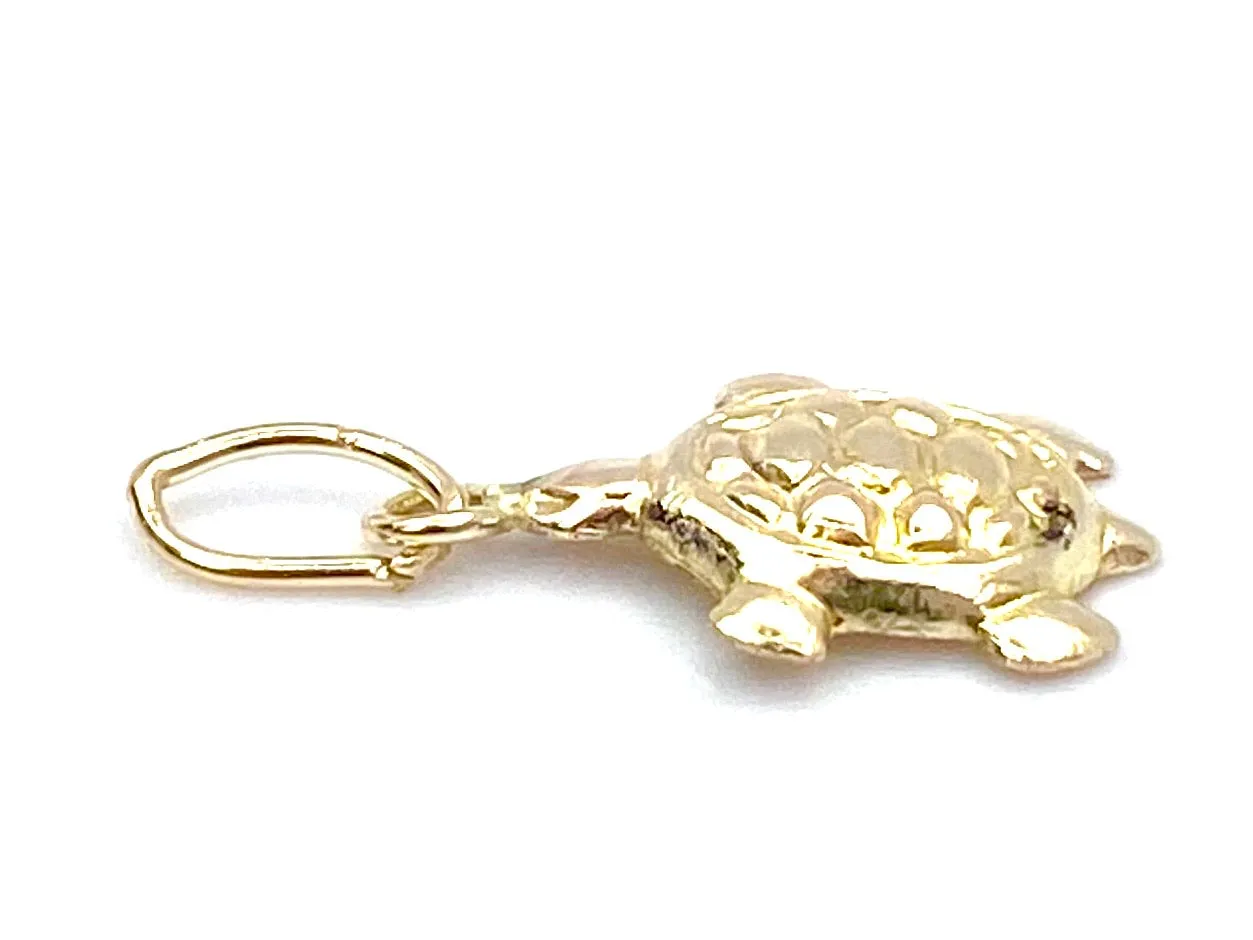 14KGF Turtle Charm , Sku#2250-C