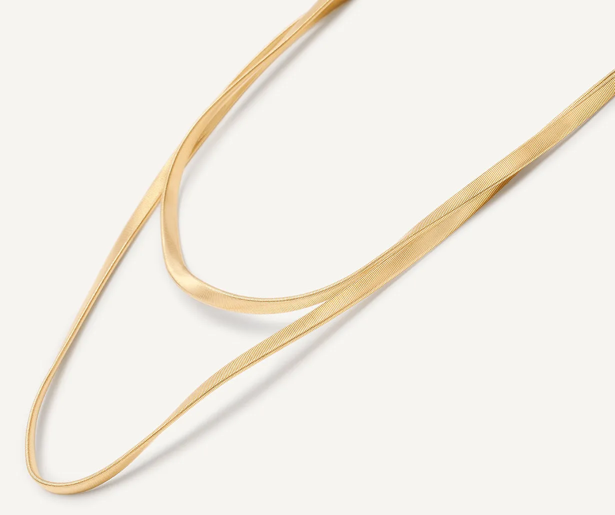 18K Yellow Gold Twisted Supreme Long Necklace