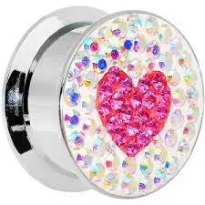 18mm Aurora Gem Screw Fit Plug - Sold Individually