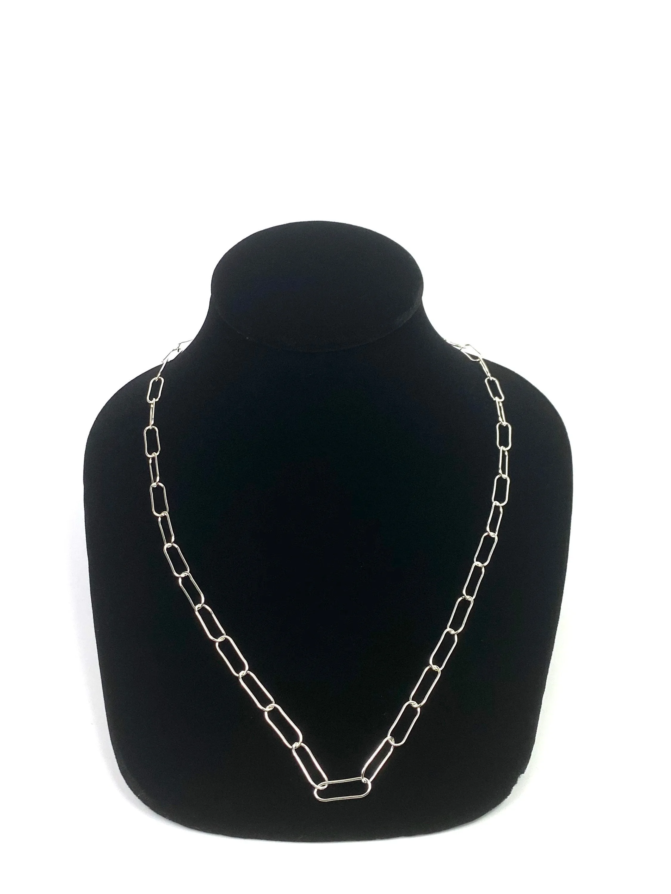 24” 5mm Sterling Silver Elongated Chain, Sku: SM768LC-24