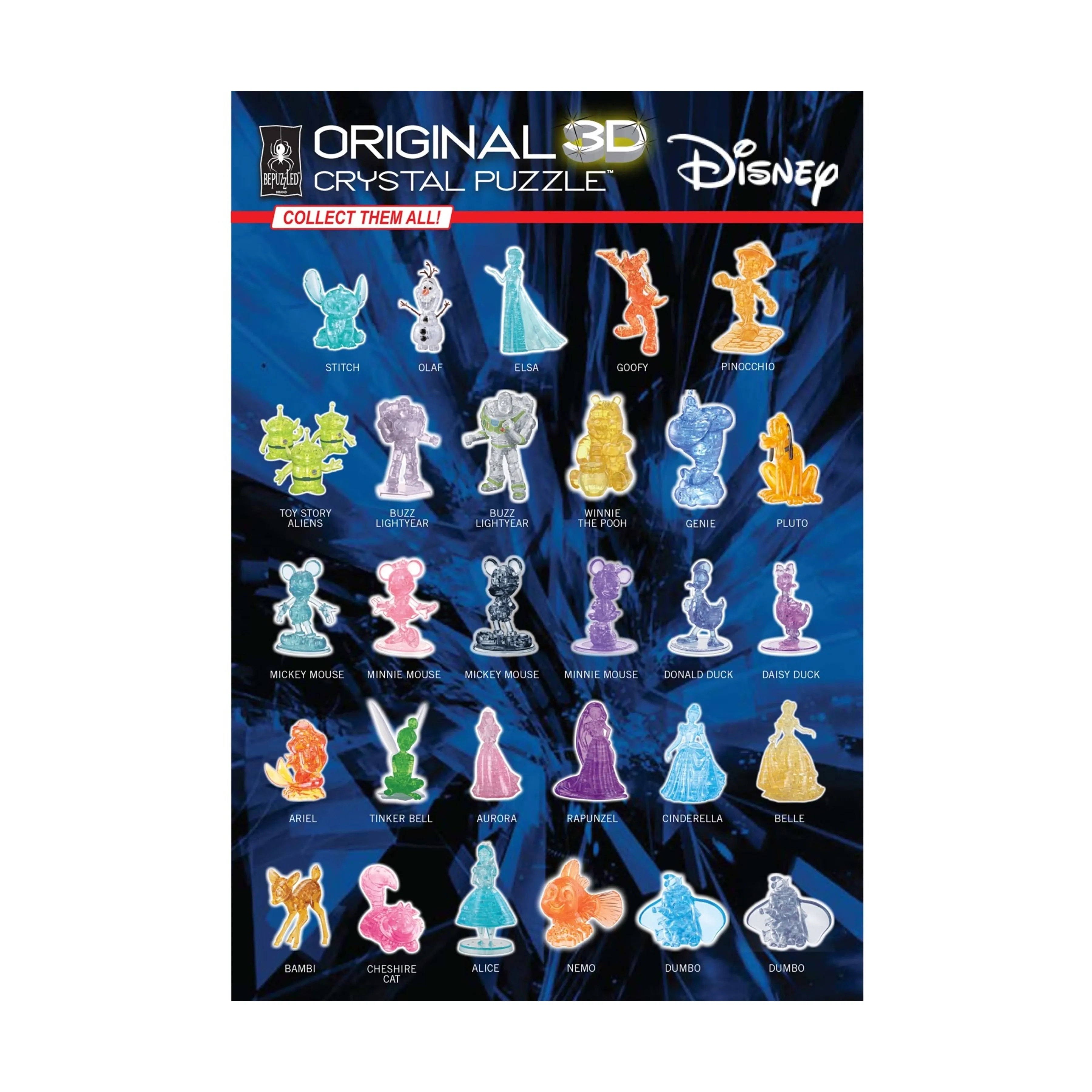 3D Crystal Puzzle - Disney 100 Platinum Edition - Marie: 45 Pcs