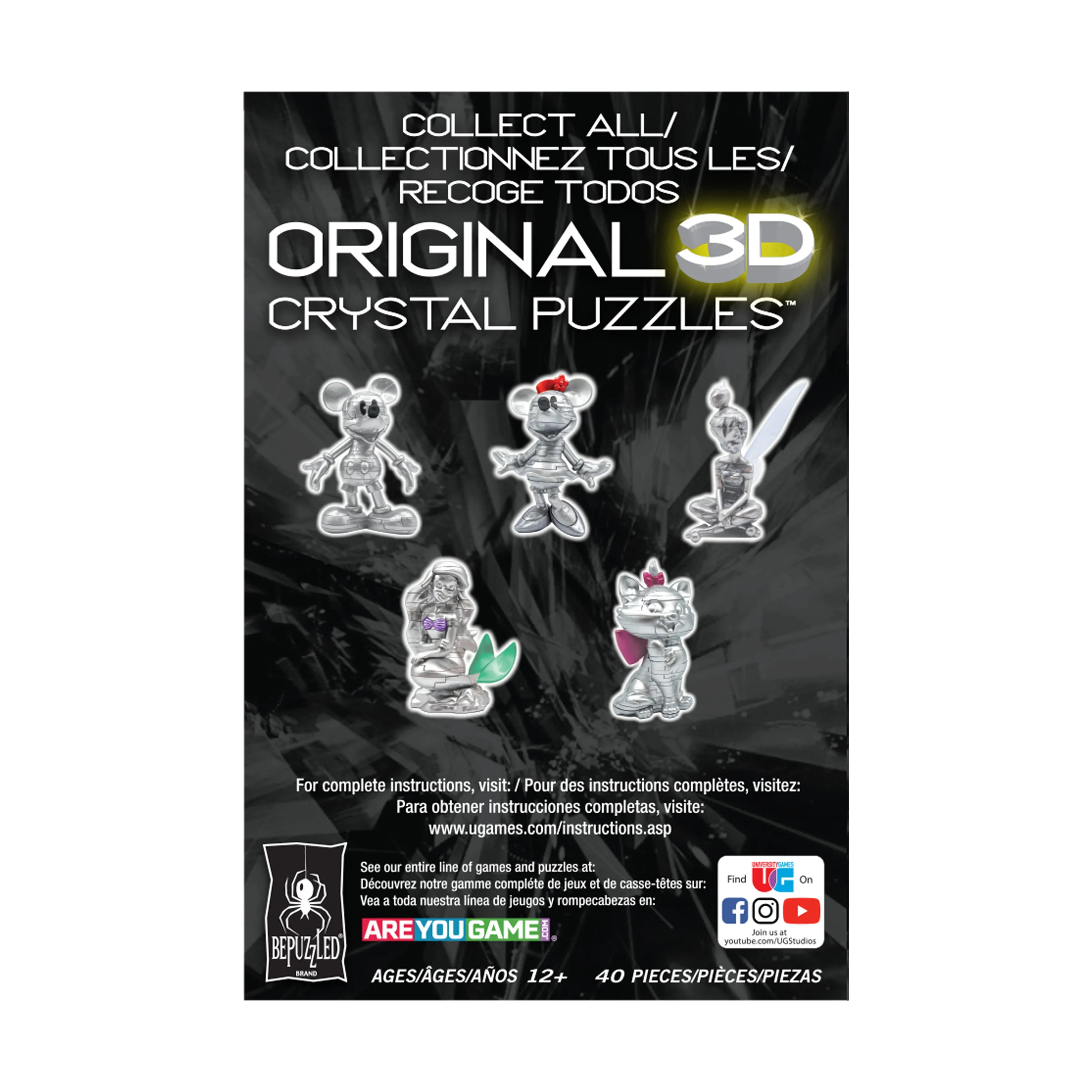 3D Crystal Puzzle - Disney 100 Platinum Edition - Marie: 45 Pcs