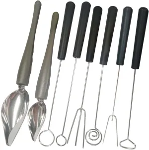 6 Candy Dipping Tools Chocolate Dipping Fork Spoons Set 2 Culinary Drawing Decorating Spoon Set,Stainless Steel Chef Art Pencil Spoons Plated Decoration Spoons for Decorative Plates Cake Coffee