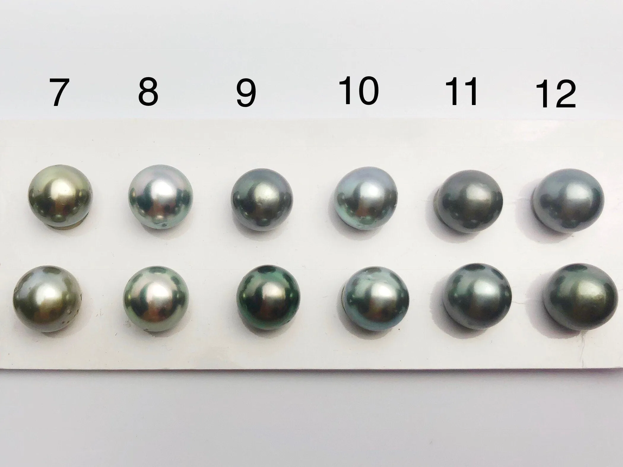 9.5-10mm Tahitian AA Loose Matched Pearls, 10mm Round (276)