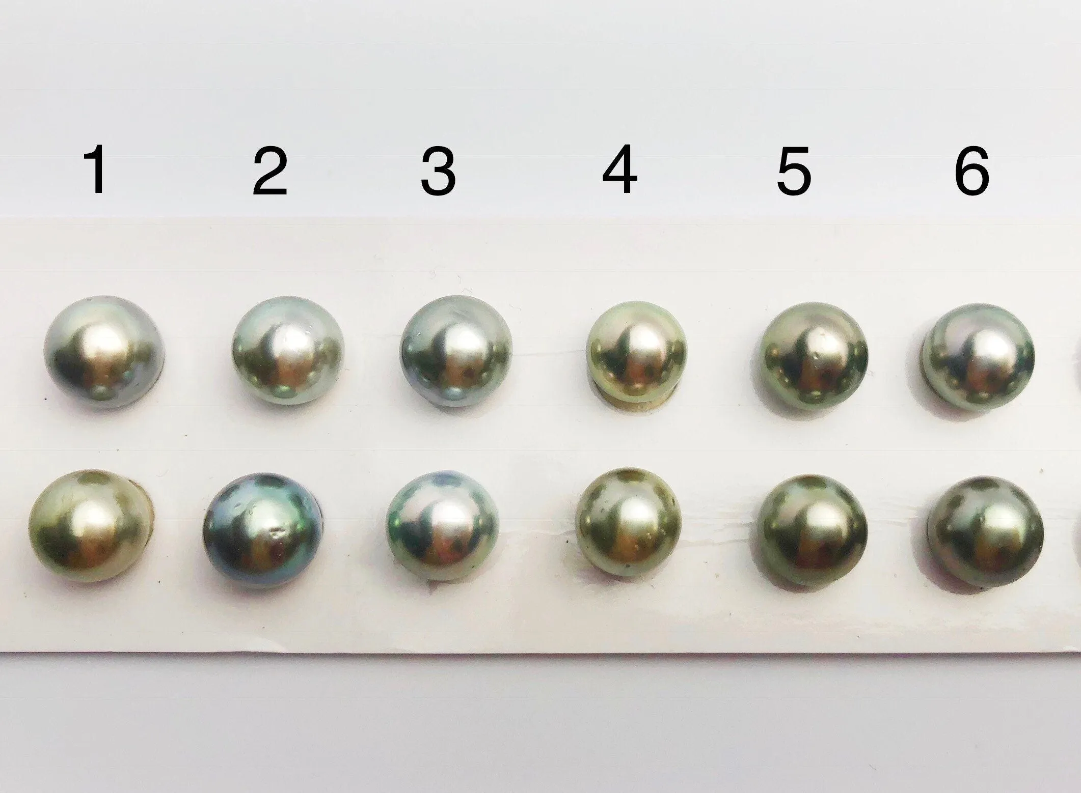 9.5-10mm Tahitian AA Loose Matched Pearls, 10mm Round (276)