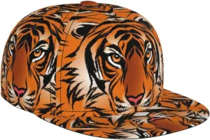 Baseball Cap, Flat Brim Snapback Hat, Unisex
