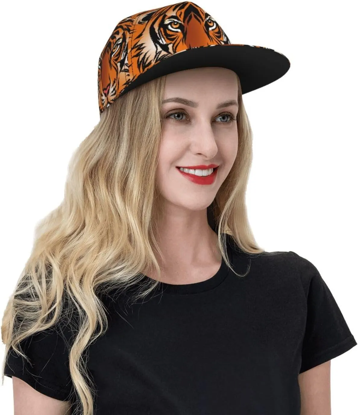 Baseball Cap, Flat Brim Snapback Hat, Unisex