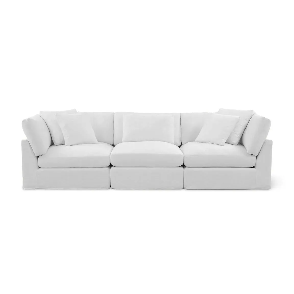 Bayside | Linen Feather Modular Couch 3 Pcs