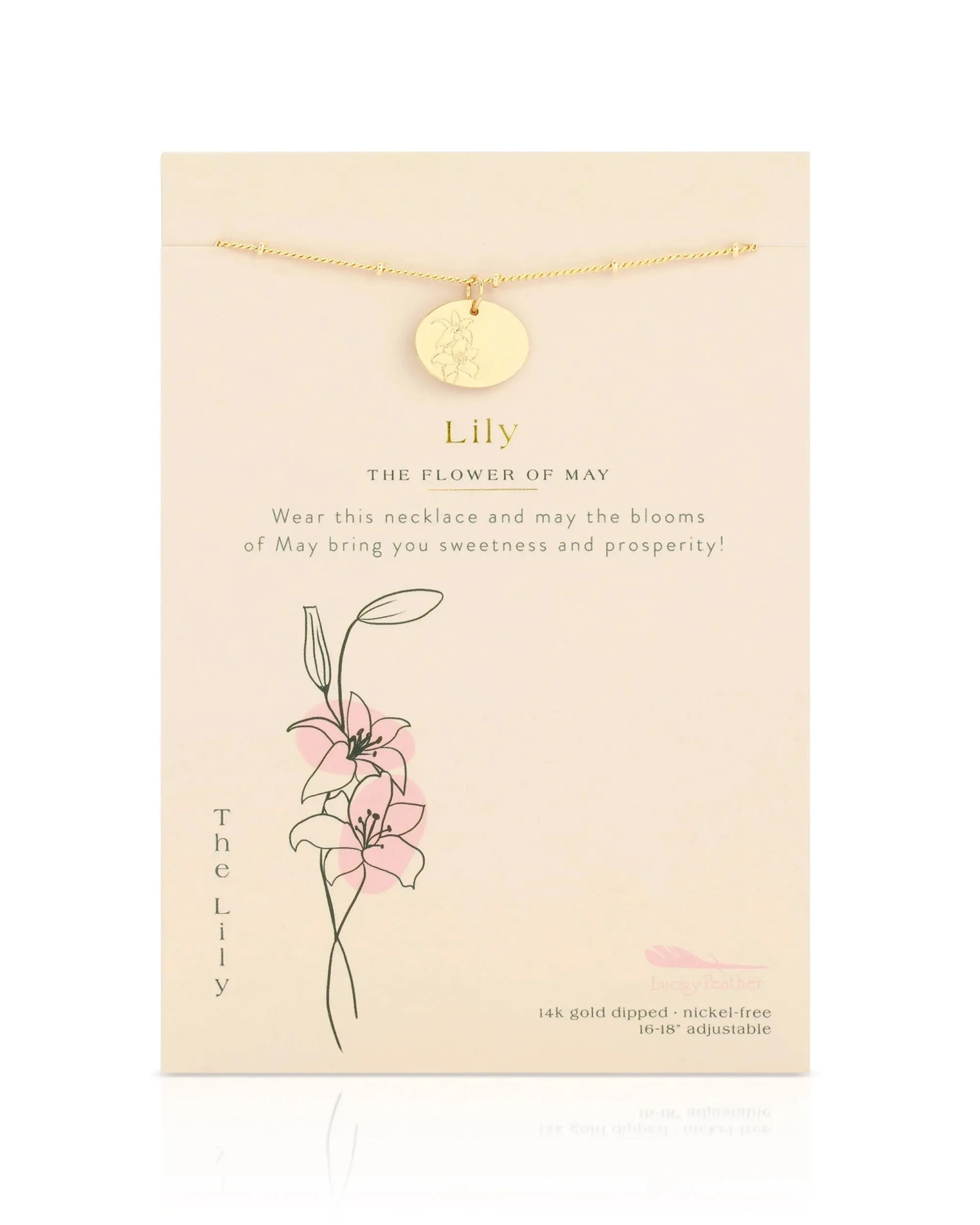 Birth Flower Necklace - May