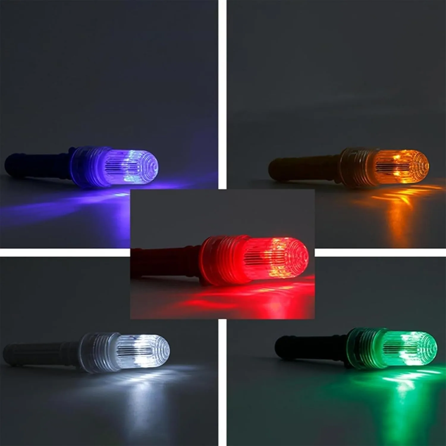 Boat Flares  Boat Safety Beacon Light, for Fishing Boats, Life Rafts & Emergency Signaling (White Red Green)