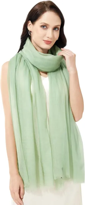 Buttery-soft Cashmere Wrap Lightweight Scarf Shawl Travel Stole for Wayfarer Extra Large 75"x35"