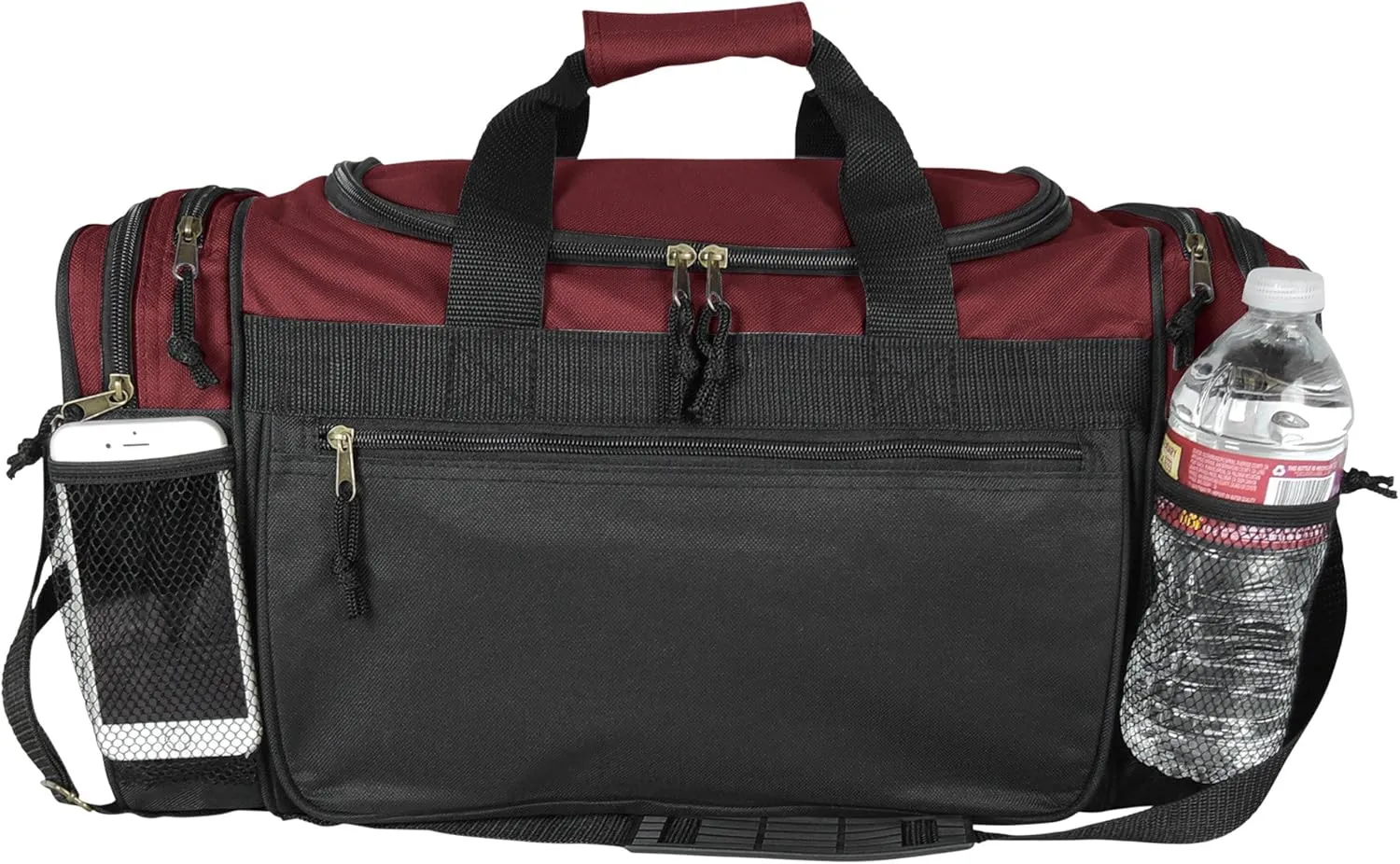 DALIX 20" Sports Duffle Bag w Mesh and Valuables Pockets Travel Gym