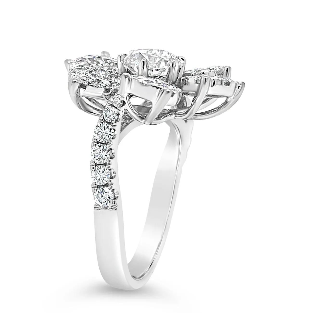 Diamond Flower Ring