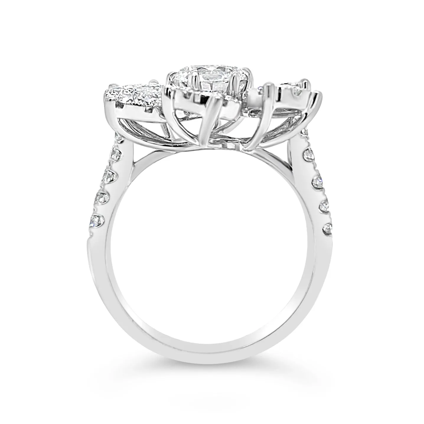 Diamond Flower Ring