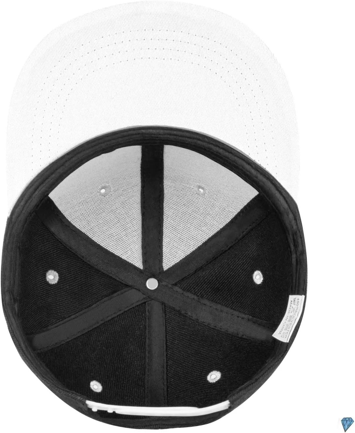 Diamond Snapback Hat Flat Bill Hat Baseball Cap for Men Women Flat Brim Hats