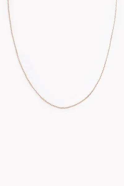 Fine Cable Chain Necklace - Rose Gold