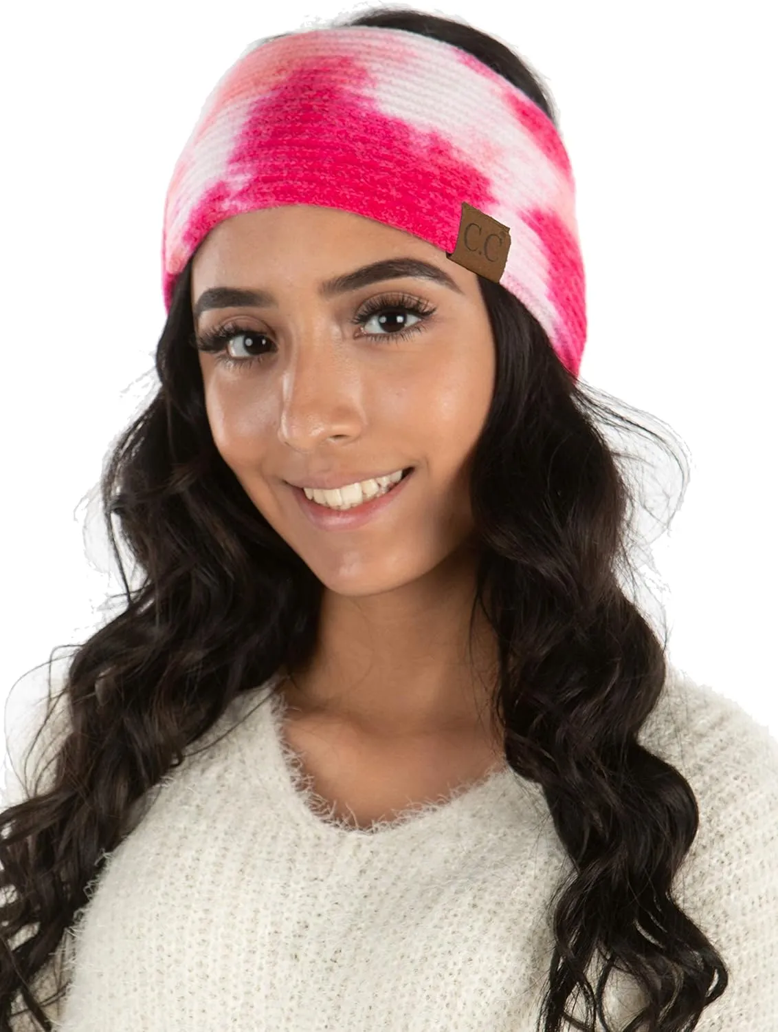 Funky Junque Women's Cozy Tie Dye Headband Ear Warmer - Stylish Winter Headwrap - Bright Hues, Neutral Tones, Value Packs
