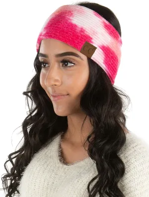 Funky Junque Women's Cozy Tie Dye Headband Ear Warmer - Stylish Winter Headwrap - Bright Hues, Neutral Tones, Value Packs
