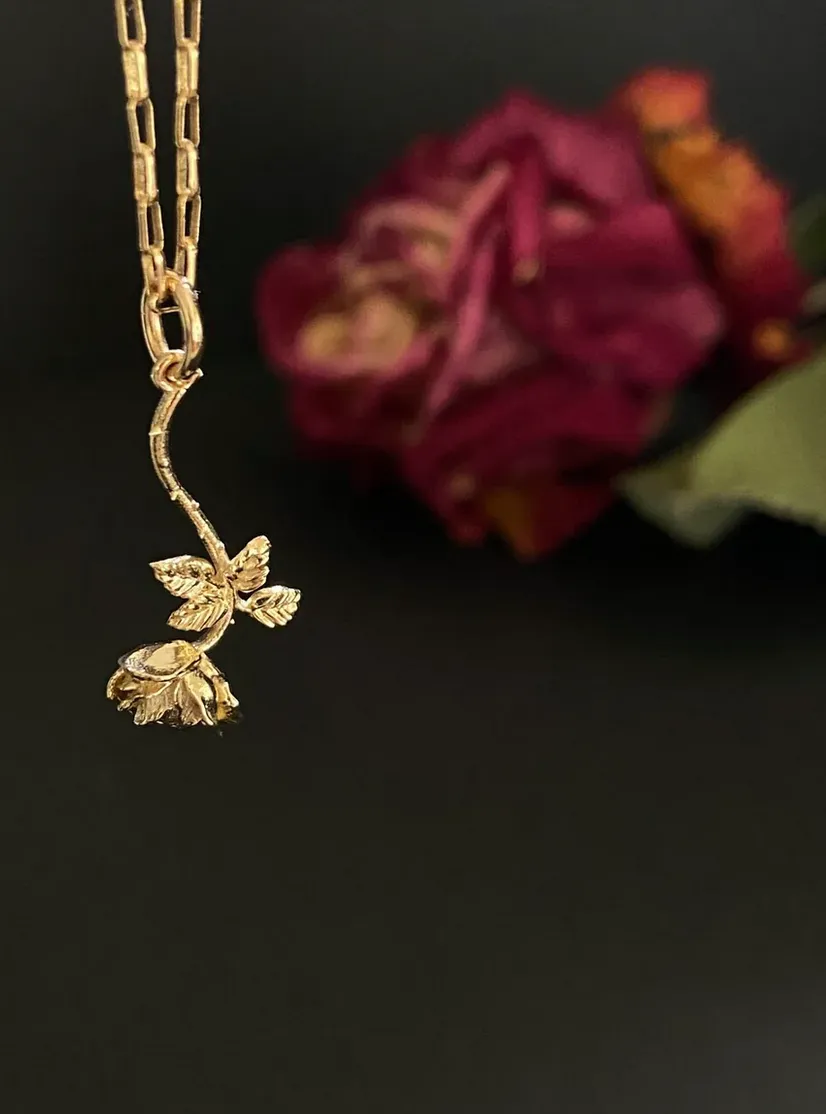 HANGING ROSE PENDANT