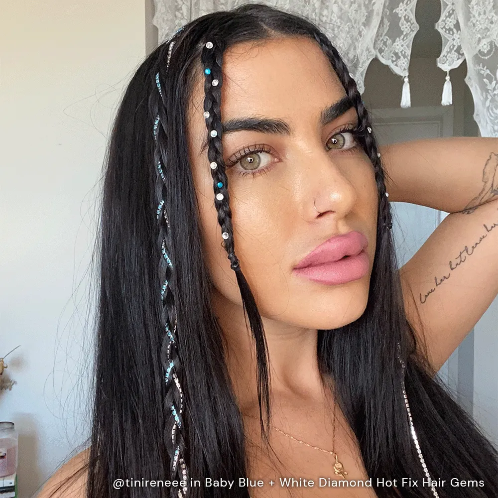 Hot Fix Hair Gems