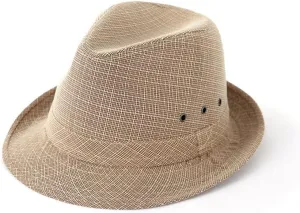 Jazz Cap Men's Hat Bowler Hat Jazz Hat Retro Jazz Cap Fedora Hat for Women and Men