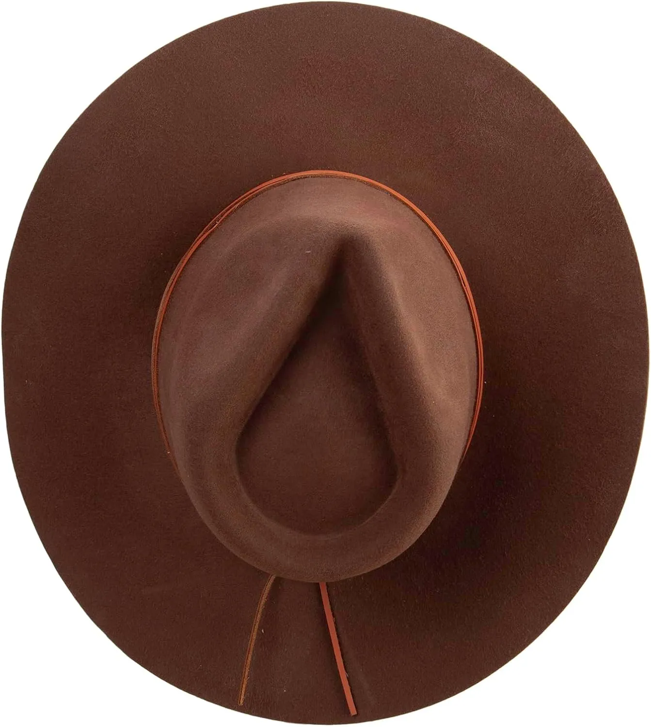 Jeanne Simmons Women's Real Leather Trim Tie Fedora Hat