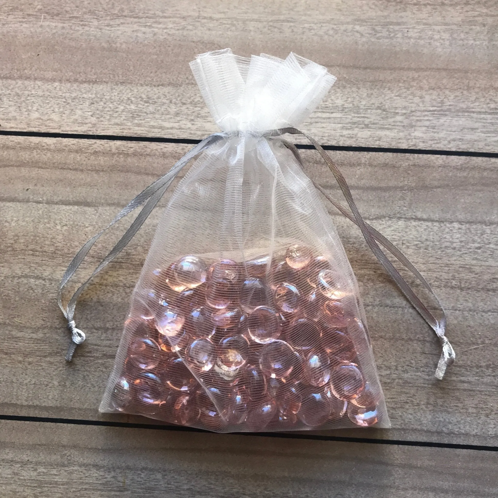 Mini Glass Gems - Rose Pink
