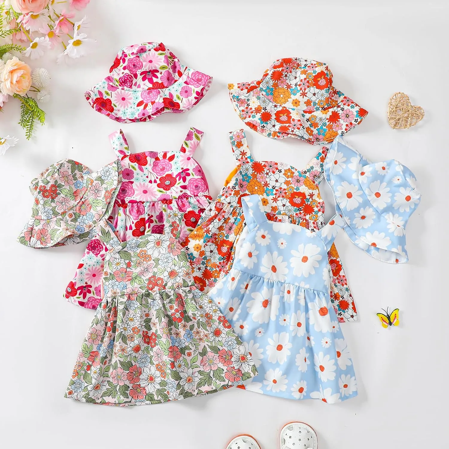 Newborn Infant Baby Girl Dress Toddler Girl Clothes Halter Backless Sleeveless Flower Sundress Summer Dresses for Girl