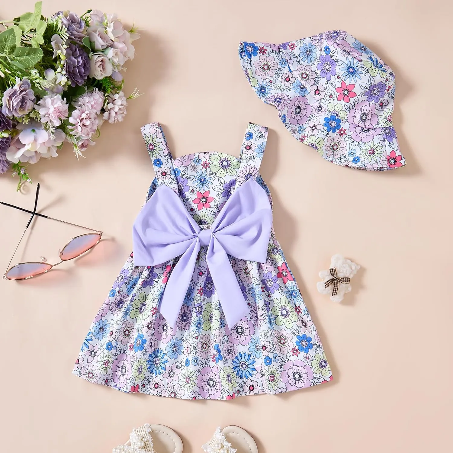 Newborn Infant Baby Girl Dress Toddler Girl Clothes Halter Backless Sleeveless Flower Sundress Summer Dresses for Girl