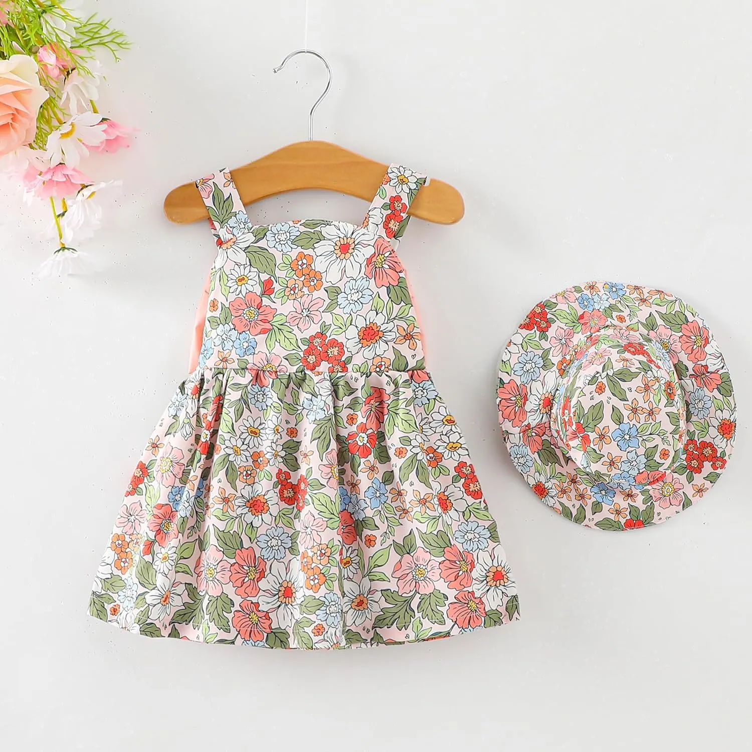 Newborn Infant Baby Girl Dress Toddler Girl Clothes Halter Backless Sleeveless Flower Sundress Summer Dresses for Girl