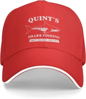 Quints Shark Fishing Amity Island EST 1975 Hat for Men Baseball Hat Adjustable Hat