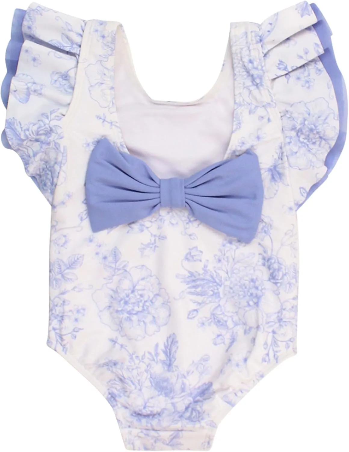 RuffleButts Baby/Toddler Girls Ruffle Strap One Piece Swimsuit w/UPF 50  Sun Protection