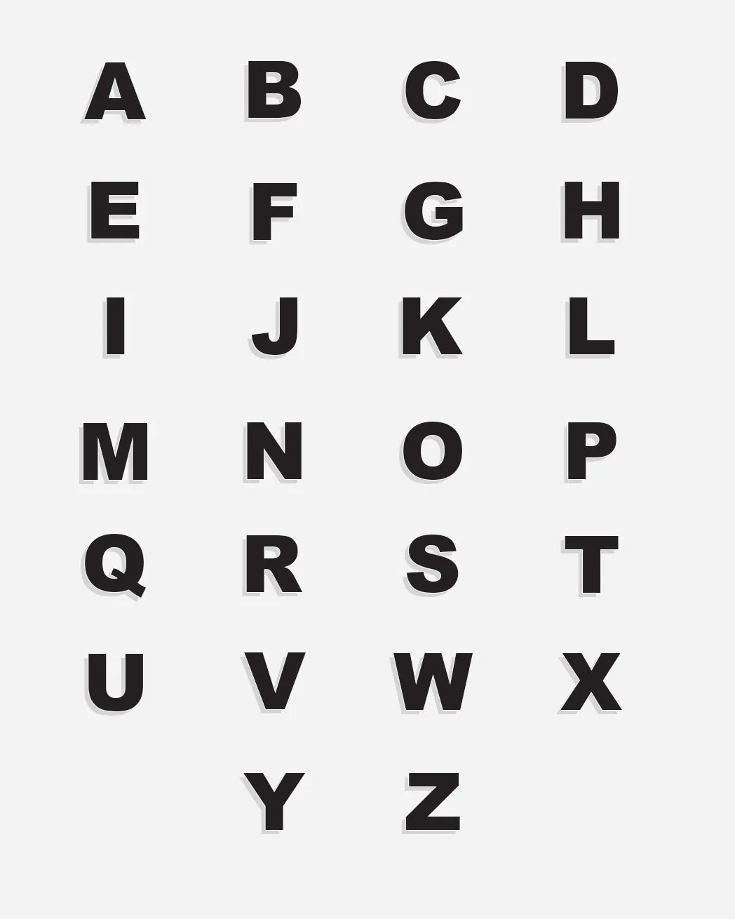 Three Letter Floating Necklace