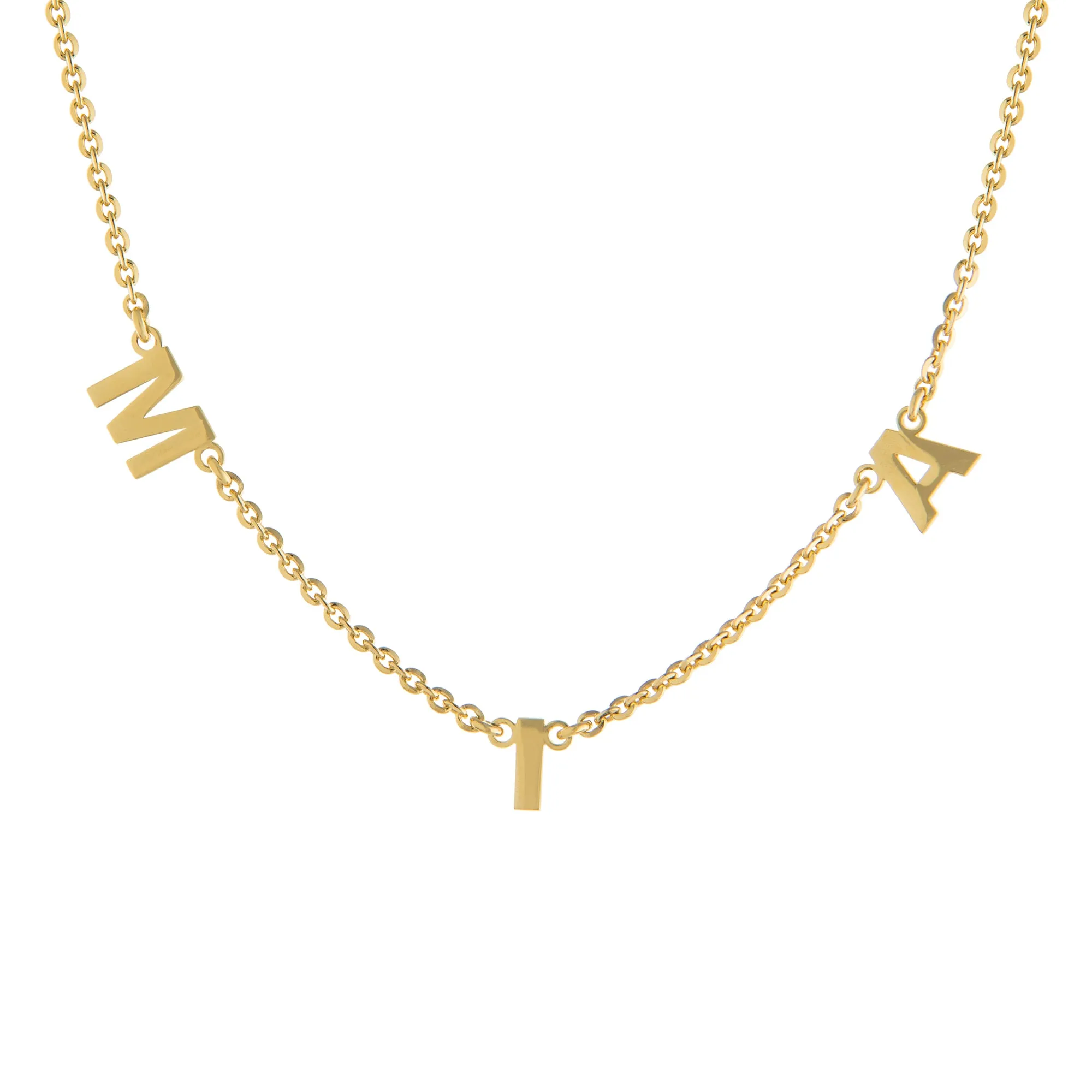 Three Letter Floating Necklace