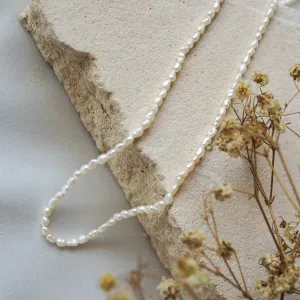 Timeless Mini Pearl Necklace - Silver