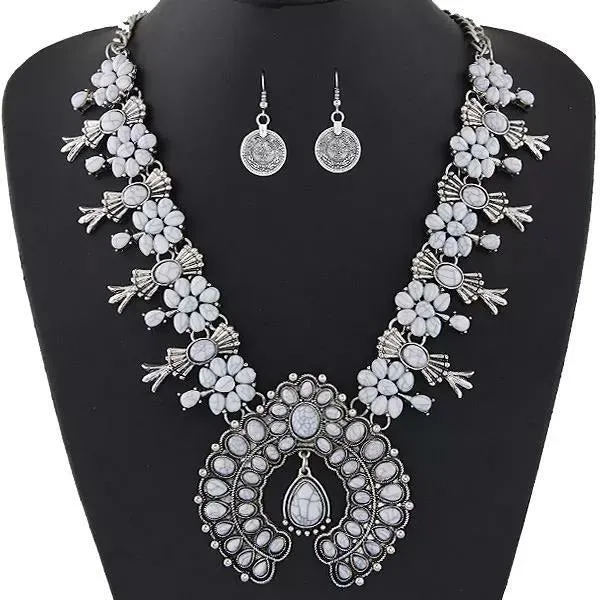 Vintage Squash Blossom Necklace