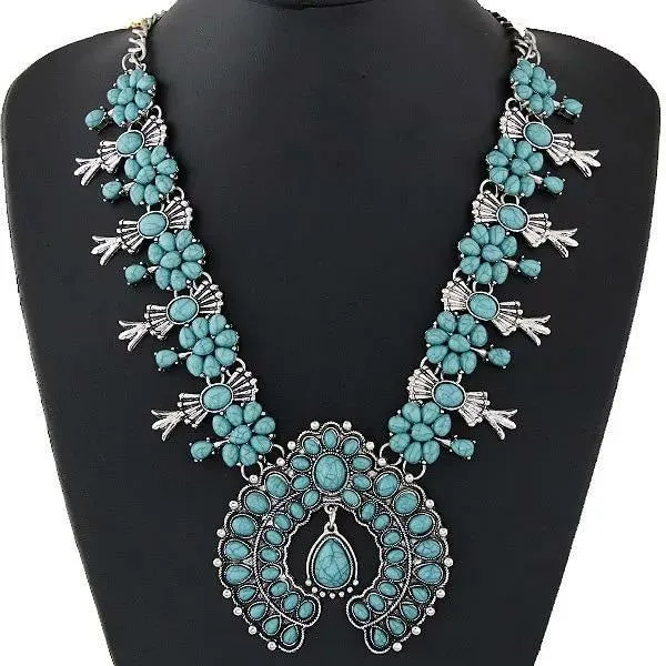 Vintage Squash Blossom Necklace